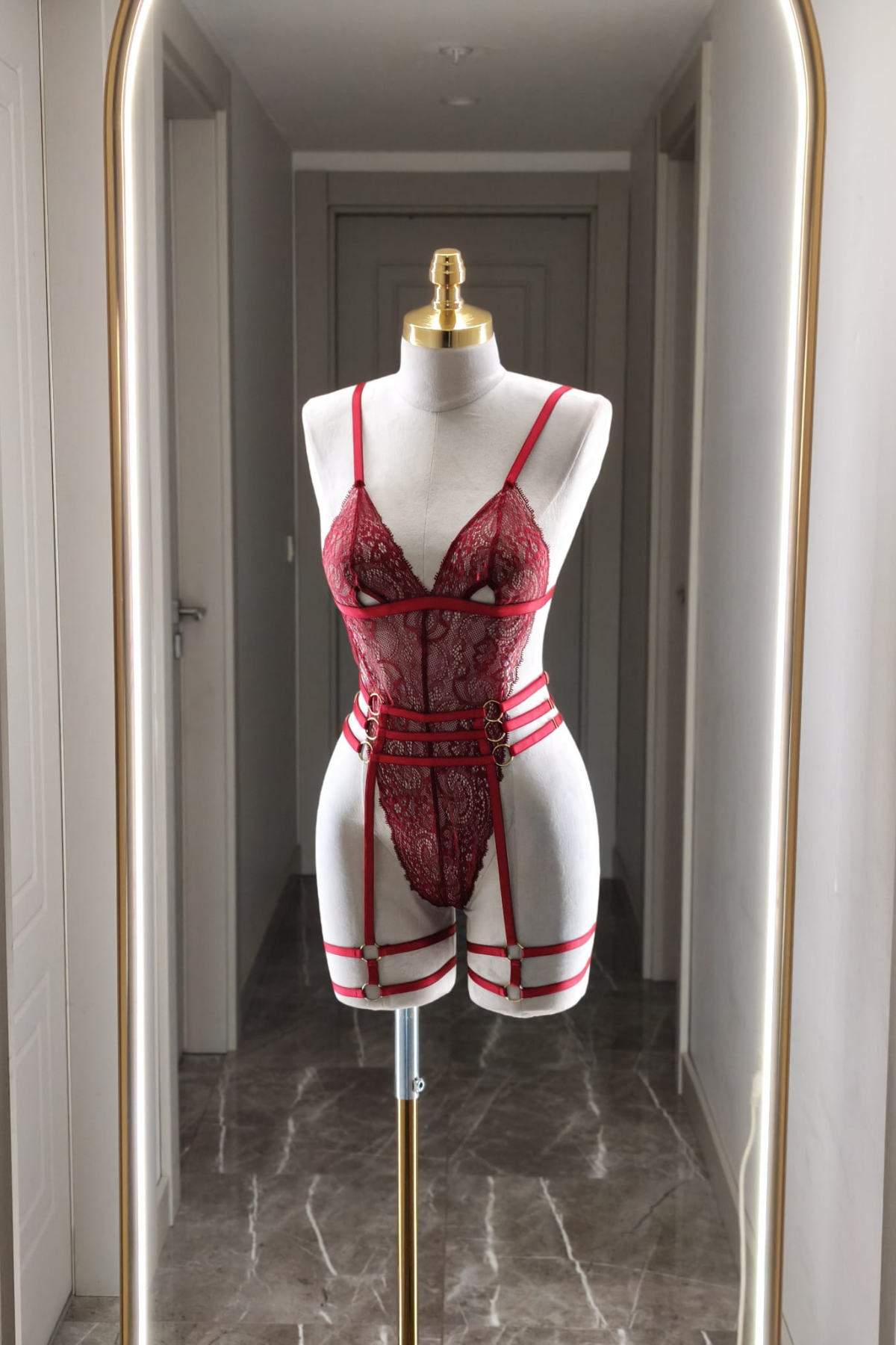 Rayda Fantasy Dantel Detaylı Aksesuar Setli Özel Tasarım Takım