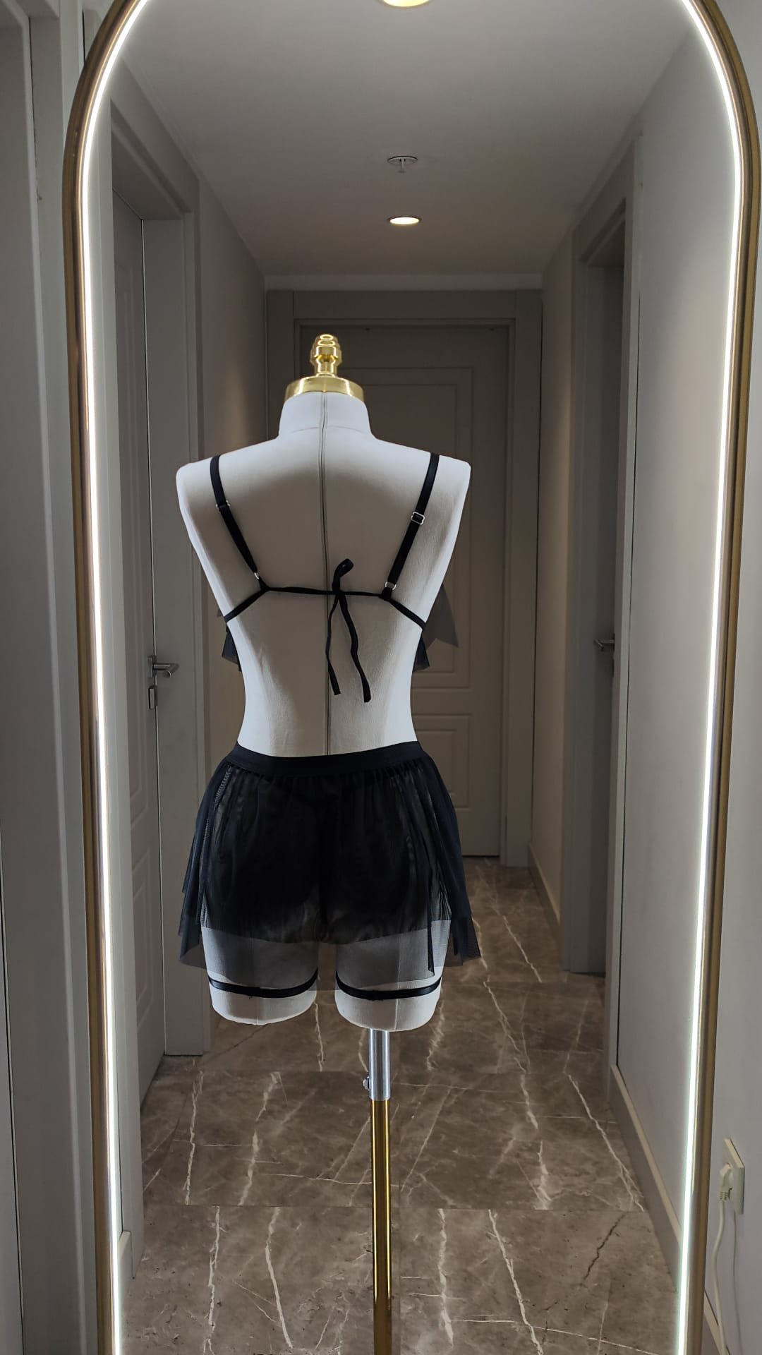 Zincir Detaylı Transparan Etekli Fantazi Takım