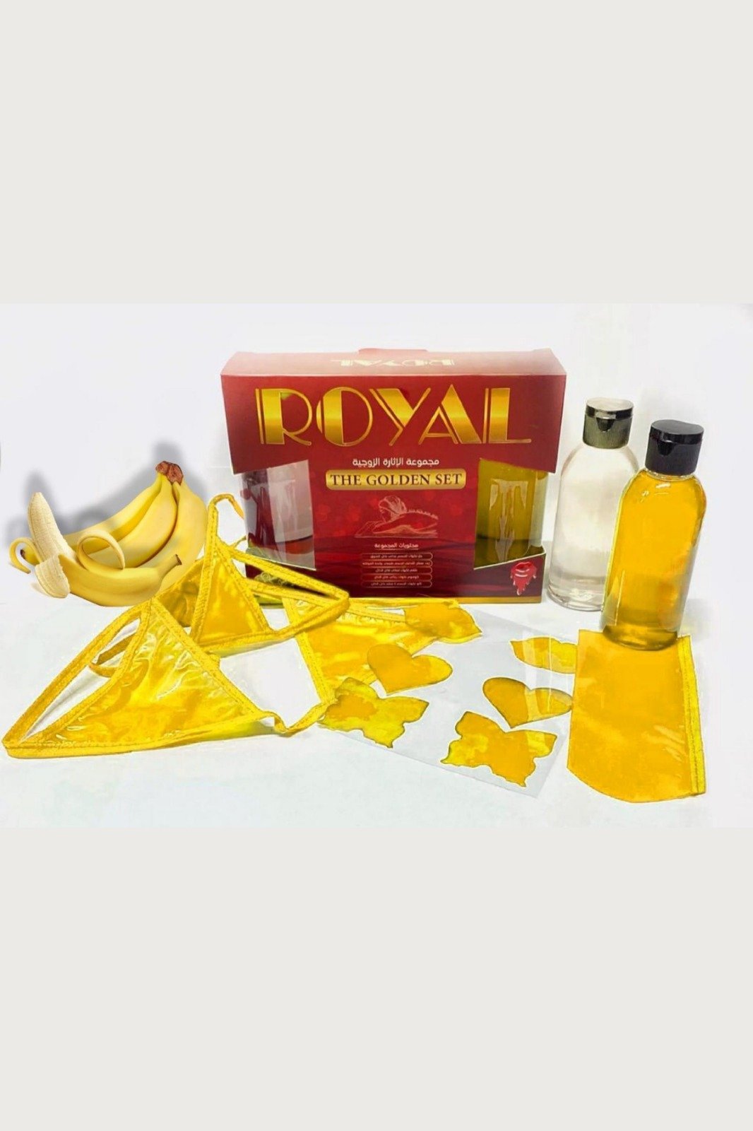 Royal Golden Set Yiyilebilir İç Çamaşırı & Aromalı Romantik Hediye Seti